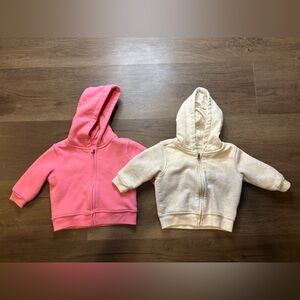 Baby Jacket Set - Pink and Cream